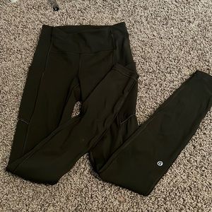 Lululemon army green leggings